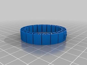 flexibele naam bracelet2 armbanden maat 3d print model - Mito3D