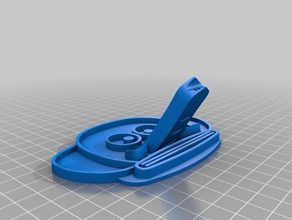 tandpasta olifant roller badkamer olifanten tandenborstel houder knijper tot 3d print model - Mito3D