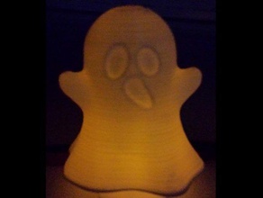 ghost hollowed tea light creatures halloween 3d print model - Mito3D