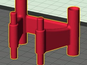 filament tube holder replicator 2 2x 3d printer parts guide 3d print model - Mito3D