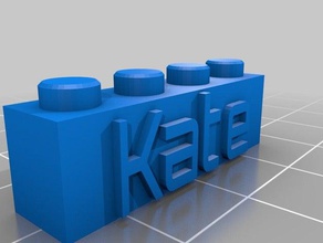 kate lego-blok bouw speelgoed maat 3d print model - Mito3D