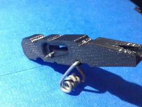 prendedor de roupa pocket pistol brinquedos jogos arma correspondência palito dentes 3d print model - Mito3D