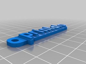 my customized multiline tag keychain printalo organization 3d print model - Mito3D