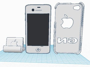 apple iphone 4s, ınc tabanlı 4s mobil 3d print model - Mito3D