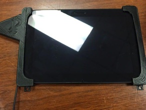 nexus 10 wall mount tablet dfoles hanger 3d print model - Mito3D