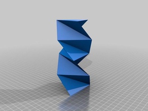 twisted çokgen Üçgen kaplar özelleştirilmiş 3d print model - Mito3D