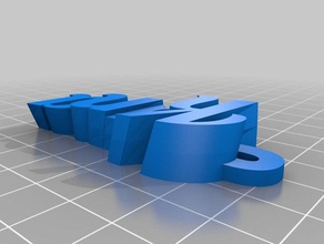 kana keyring organization customized 3d print model - Mito3D