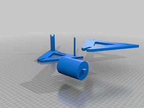 filement rol titular 3d de la impresora partes filamento el soporte bobina cola práctica 3d print model - Mito3D
