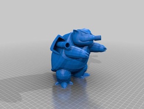 blastoise oyunlar oyun çocuğu nintendo pokemon figürleri 3d print model - Mito3D