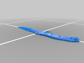 csgo cacciatore coltello oggetti di scena butterfly knife 3d print model - Mito3D
