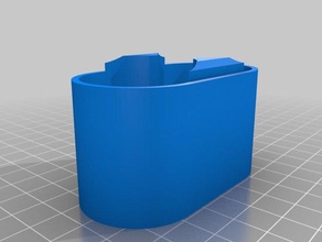 batterij case 2xd cel bodem containers maat 3d print model - Mito3D