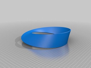 my customized mobius strip math art 3d print model - Mito3D