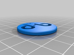 dagelijkshaadee sleutelhanger de borden logo ' s 3d print model - Mito3D