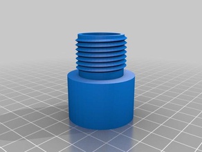 my customized water container tube pipe hose adapter parts 3d print model - Mito3D