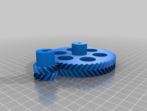 mijn maat parametrische visgraat gear set stepper extruders 3d printer 3d print model - Mito3D