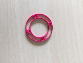numeral pendant jewelry 3d print model - Mito3D