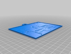 my customized lithopane 2d art 3d print model - Mito3D