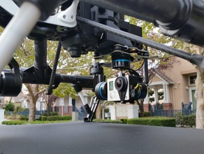 video zender rugzak dji inspireren 1 rc voertuigen fpv camera te monteren gopro mount 3d print model - Mito3D