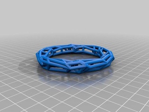 open frame bracelet fashion customized 3d print model - Mito3D