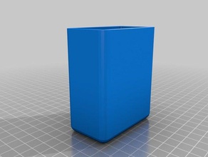 mijn maat gemaakte doos afgeronde hoeken vak containers 3d print model - Mito3D