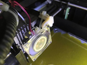 solidoodle de prensa extrusora soporte del ventilador horizontal la placa 3d impresión 40mm aux montaje 3d print model - Mito3D