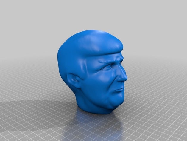 trump head sculptures 3D print model - Mito3D