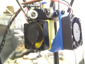e3d kloon 40mm clip-on fan monteren de printer accessoires delta kossel micromake 3d print model - Mito3D