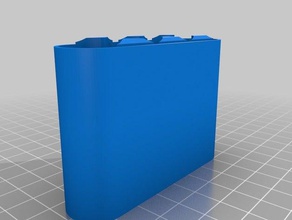 mijn aangepaste batterij case bodem containers 3d print model - Mito3D