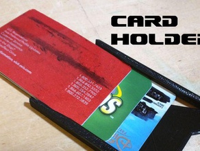 credit card houder accessoires geval hard case portemonnee 3d print model - Mito3D