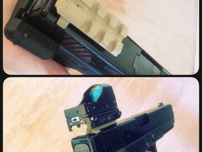 airsoft ris vista glock17 sport all'aperto accessori 3d print model - Mito3D