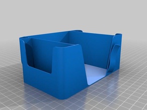 zettelbox mit smartphonefach stifthalter oficina 3d print model - Mito3D