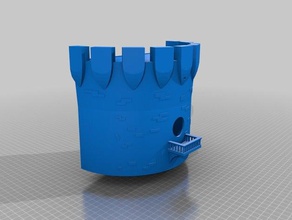 nistkasten burg outdoor tuin 3d print model - Mito3D