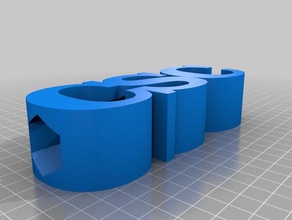 mijn aangepaste tekst potlood houder de borden logo ' s 3d print model - Mito3D