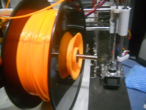 adjustable threaded filament spool holder 3d printer accessories reel 3d print model - Mito3D