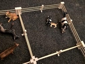 oyuncak hayvan çit mizahı hayvanlar 3d print model - Mito3D