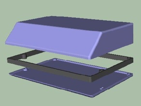 project enclosure electronics box sloping 3d print model - Mito3D