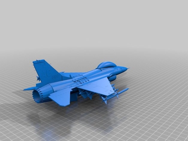 f-16 falcon 3d stampa 3D print model - Mito3D