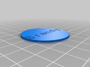 brandy dealer button other customized 3d print model - Mito3D