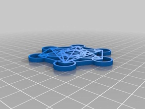 metatrons cube math 3d print model - Mito3D