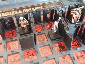 dungeon dragons computer labyrinth game walls toy accessories 1980s board dungeons 3d print model - Mito3D