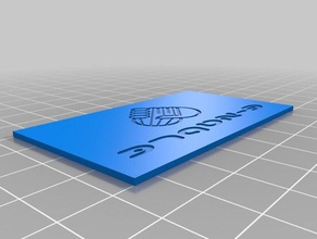 e-nable card signs logos carte visite enable hand visit 3d print model - Mito3D