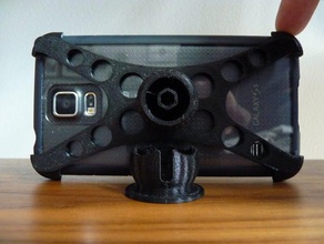 samsung s5 telefon tutucu stand galaxy mobil standı masaüstü cep telefonu 3d print model - Mito3D