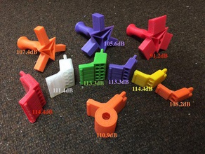 tubo fischio i giocattoli giochi keychain makeitloud il vapore staminali tvy 3d print model - Mito3D