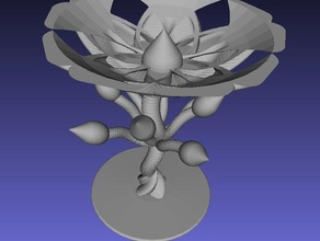 flower thing math art openscad 3d print model - Mito3D