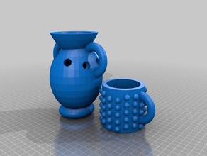flower vase cup 3d printing 3d print model - Mito3D