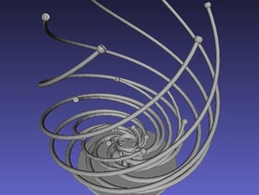 openscad spiralen math kunst 3d print model - Mito3D