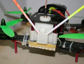 hk laser230 fpv quadcopter anntenna supporto a parete rc i veicoli antenna titolare racer hobbyking tumulo multicopter 3d print model - Mito3D