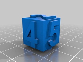 dés 123456 abcdef 3d print model - Mito3D