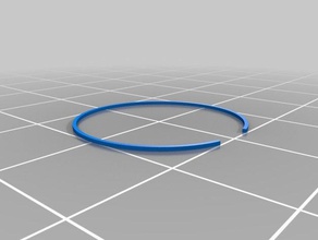 vierkante choker plastic sieraden ketting 3d print model - Mito3D