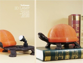 tortue lampe ménage de fournitures décor la décoration cadeau maison lumière tbulb toolmoon 3d 3d print model - Mito3D